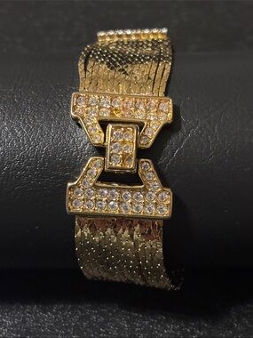 Vintage Multi Strand Liquid Gold Bracelet Nolan Miller  READ Missing‎ 2 Stones